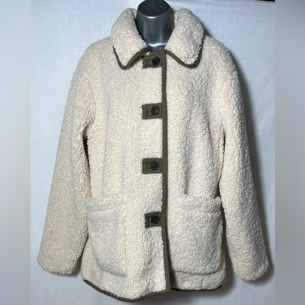 NEW J Crew Teddy sherpa jacket!!! - Picture 4 of 10